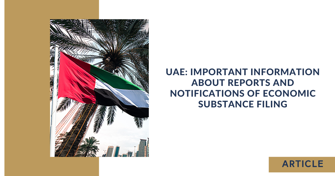 UAE Important information about reports and notifications of economic